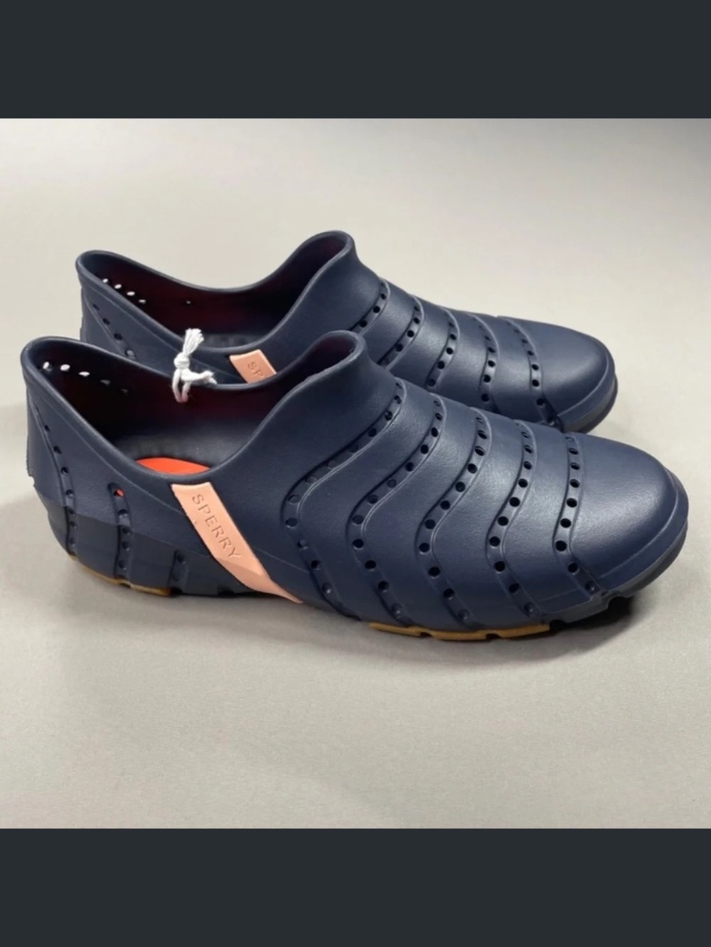 NEW Sperry Shoes Womens 8 blue water strider rubber slip on outdoor kayak boat - Picture 2 of 10